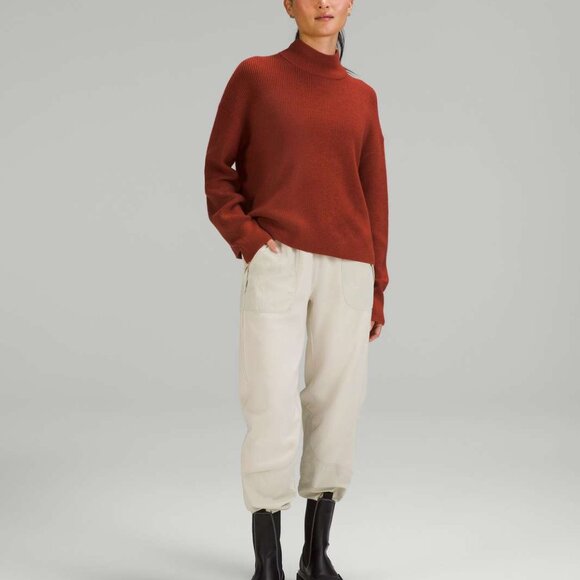 LULULEMON 2022 Cayenne Merino Wool Ribbed Turtleneck Sweater - Picture 2 of 9